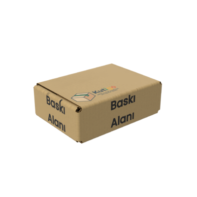13x9x4 cm Kraft Tek Oluklu Koli - Görsel 2