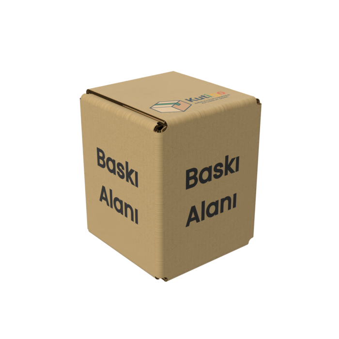 7x7x9 cm Kraft Tek Oluklu Koli - Görsel 2