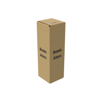 9x9x29 cm Kraft Tek Oluklu Koli - Görsel 2
